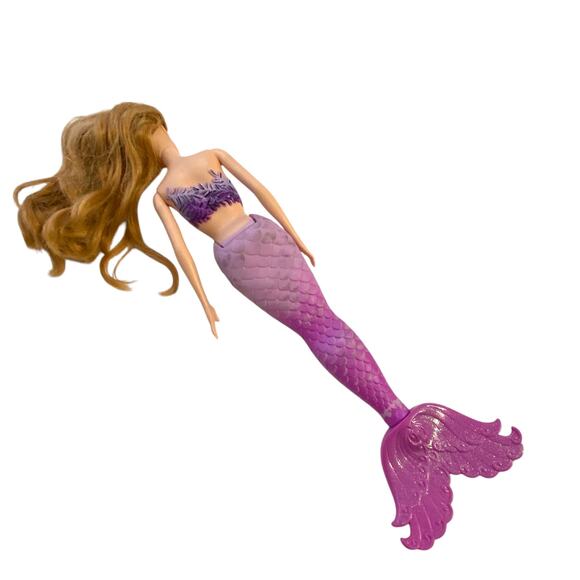 Barbie Splash Style Mermaid Doll 2007 Red Hair Purple Streak Rare Color Combo - Picture 6 of 8